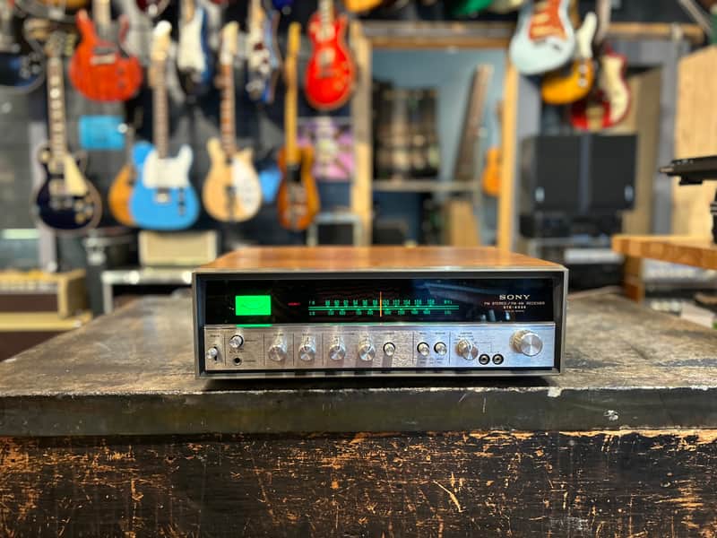 Sony STR-6036 1972 - Silver/Green/Walnut