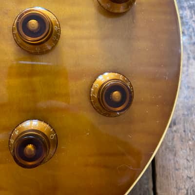 Scarce Epiphone Japan Les Paul Standard 2000 Figured Honeyburst Plaintop w/ Gibson Hardcase image 13