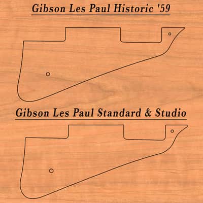 Handcrafted Cherrywood Pickguard for Gibson Les Paul Studio/Historic '59 – Laser-Engraved Custom Design image 7