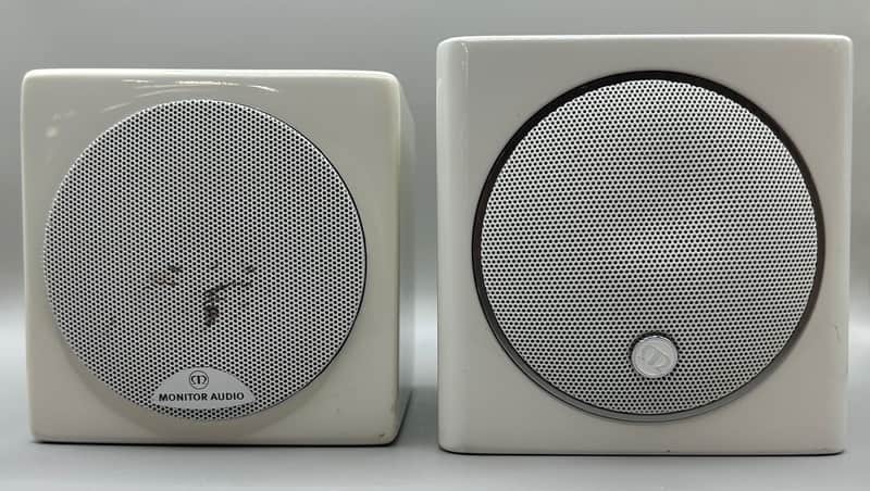 Monitor Audio Radius 45 & Radius 45 HD Cube Speakers - White