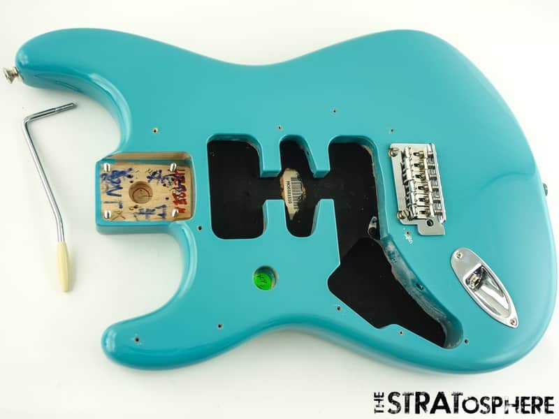 LEFTY Fender Player II Stratocaster BODY + HARDWARE Strat Alder Aquatone Blue image 1