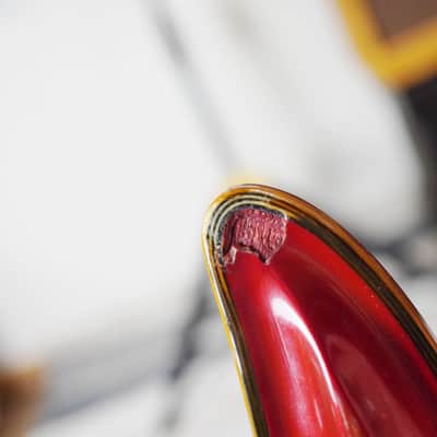 Rare 1965–1966 Teisco Spectrum Series EBX-200 Bass Metallic Red Vintage MIJ Bizarre Bass image 19