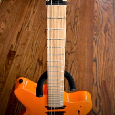 Jericho Guitars Captive Soulmaster w/ no pickguard -Orange Gloss - Gloss image 5