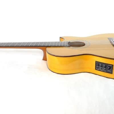 Neat Mint Hand-crafted in Japan '91 Asturias PUF / PU.F Flamenco Classical Nylon-String Acoustic-Electric Guitar image 13