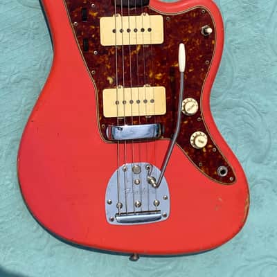 Fender Jazzmaster 1963 - Fiesta Red Matched Head Custom Color image 2