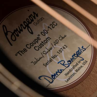 2025 - Bourgeois 00-12c Coupe Black Top - Italian Spruce & Sinker Mahogany image 20