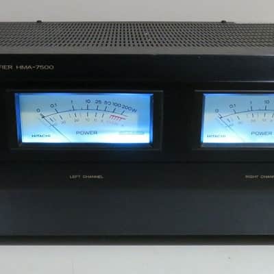 HITACHI HMA-7500 STEREO POWER AMPLIFIER FULLY RECAPPED + LED's PRO SERVICED image 1