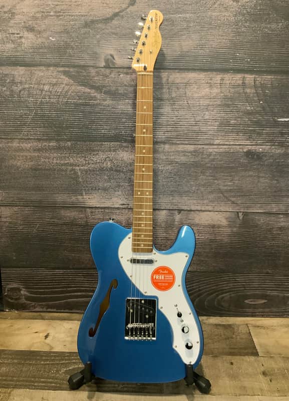 Squier Affinity Series Telecaster Thinline - Lake Placid Blue image 1