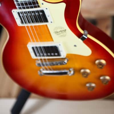 Heritage Custom Shop Core Collection H-150 Plain Top 2022 Dark Cherry Sunburst image 5