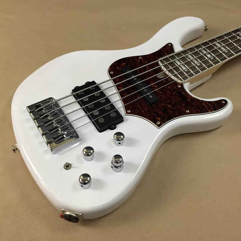 Cort GB75-WBL Active 5-String Electric Bass Hipshot Tuners Jazz-MM