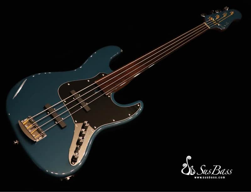SusBass Custom  Fretless Jazz Bass East Indian Rosewood Bartolini Gotoh 9.2 lbs image 1
