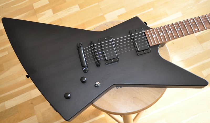 ESP EDWARDS EX125D SCBL Satin Cloudy Black / Explorer® Type / Made In Japan / E-EX125D-SCBL image 1