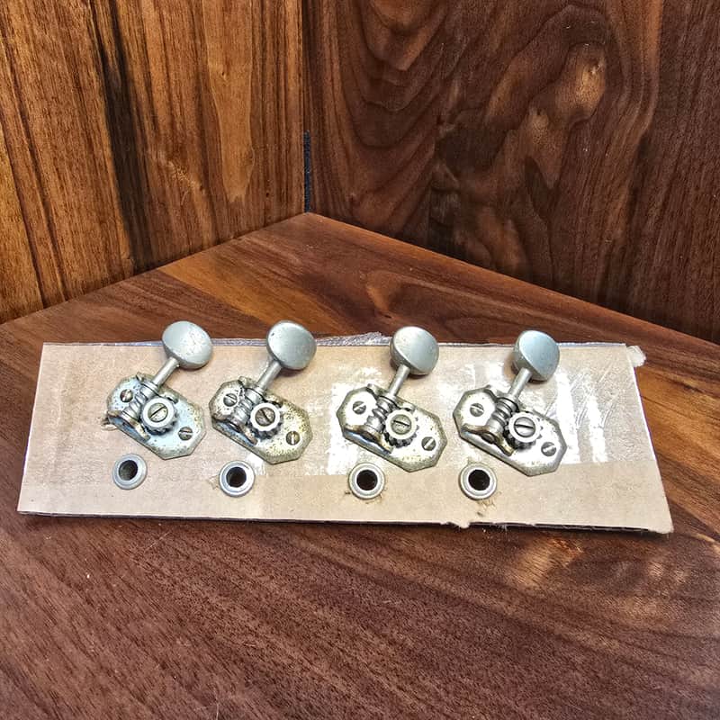 4 Inline Vintage Open Gear Kluson Guitar tuners - 1940s 1950s image 1