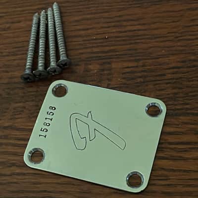 1966 Fender guitar neck plate Jazz Precision Mustang bass image 1