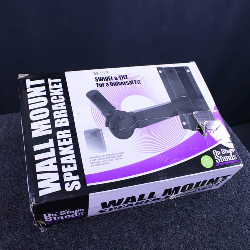 On-Stage SS7914B Wall Mount Speaker Brackets (Pair)
