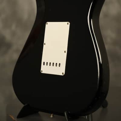 1960 Fender LEFT-HANDED Stratocaster factory assembled with '57 neck Custom Color BLACK with GOLD hardware!!! image 15