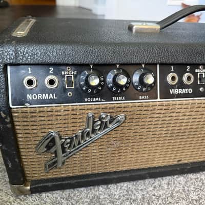 1966 Fender Showman Amp 85-Watt Guitar Amp Head - Black Panel image 3