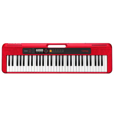 Casio CT-S200 Casiotone 61-Key Portable Keyboard, Red
