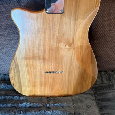 Custom Full access Telecaster style Flamed Olive Wood top, Custom wound pickups -Wenge neck image 5