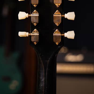 Gibson Custom Shop Murphy Lab 1957 Les Paul Custom Reissue 3-Pickup Bigsby Light Aged Electric Guitar 2023 - Ebony image 9