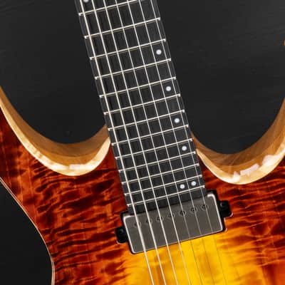 Mayones Duvell 7 Elite Curly Poplar - Lava Burst image 9