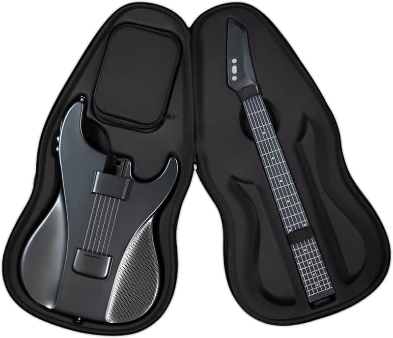 Guitar Smart Guitar With Silicone Strings, Travel Silent Guitar With Detachable Fretboard, Headphone Jack, Built-in Speaker and Drum system image 1