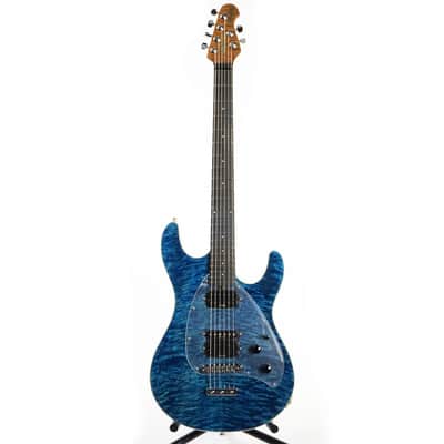 Ernie Ball Music Man Steve Morse SM-Y2D - Diablo Blue - Quilt - H00559 image 2