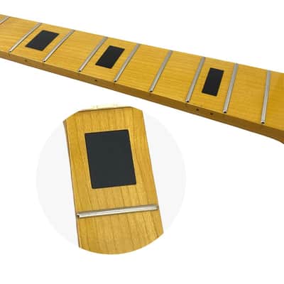 Electric Bass Guitar Neck Replacement Maple Bass Neck 4-String 21 Fret 34" Scale Maple Fingerboard Bolt-On Finished Parts for DIY Installation & Repair (38mm Nut and 64mm Heel) image 6