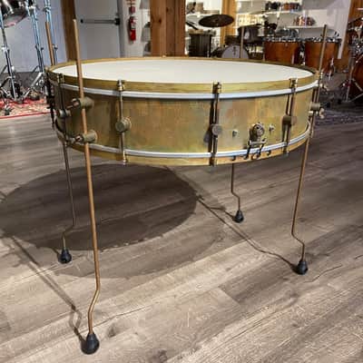 Used A&F Gong Snare Drum 28x6 w/Legs Bild 9