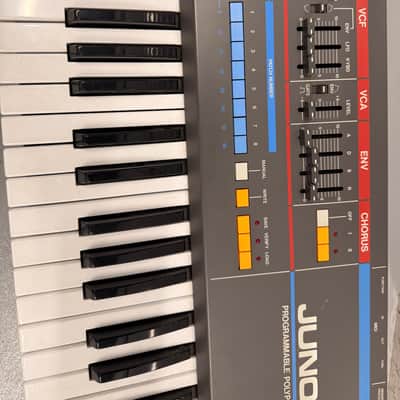 Roland Juno-106 61-Key Programmable Polyphonic Synthesizer 1984 - 1985 - Black image 4