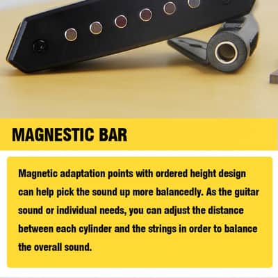 Skysonic A-710 Magnetic Passive Pickup for Acoustic Guitar Above 90mm Sound-hole,price include the import duty for US buyer image 3