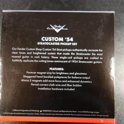 Fender Custom Shop Custom '54 Stratocaster Pickups Set of 3 image 2