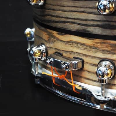 Pearl USED ​​MCCA1465S/C #1010 Music City Custom -USA Solid Ash Shell Snare Drums 14×6.5 [Hand-rubbed Two Tone Ash w/Ebony Inlay] image 7