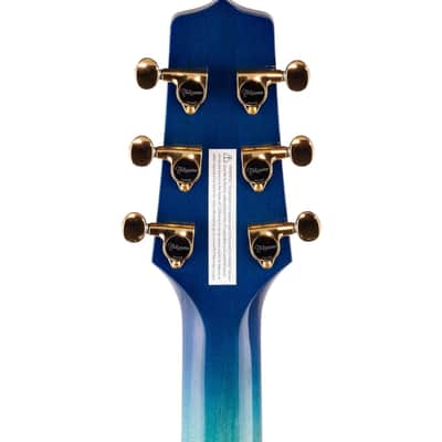 Takamine TSP178AC 2024 - See thru blue burst with a hard shell case image 7