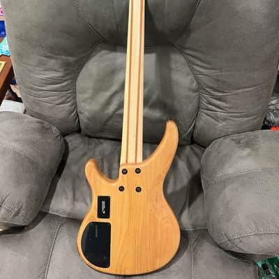 Yamaha TRBX605 2019 - Flamed Maple Bass Guitar, Natural Satin image 2