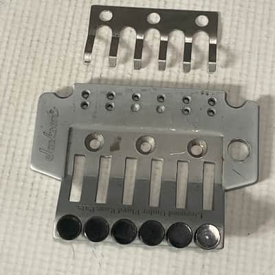 2000's Japan Jackson Licensed JT-580LP Floyd Rose Tremolo Bridge Brushed Chrome Base Plate image 1