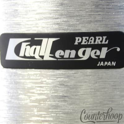 *Pearl Challenger 13x9" Tom Drum Silver Shimmer 6Ply Mahogany Vintage 70s Japan* image 2