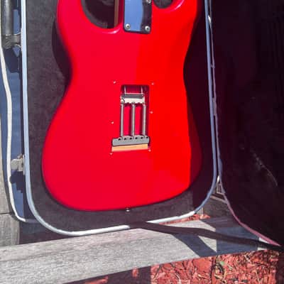 Squier MIJ Standard Stratocaster with Maple Fretboard 1984 - 1988 - FIESTA RED  JVGuitars image 8