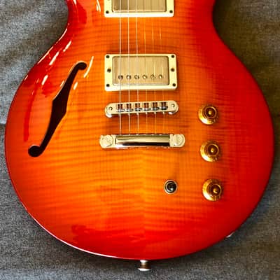 Hamer USA Artist 1997 Sunburst Semi-Hollow OHSC image 1