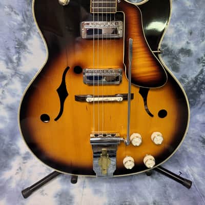 Video Demo 1967 Vintage RARE Zim Gar Kawai Japan Made ES 175 L5 Style Jazz Electric Guitar All Original New Strings Pro Setup Gigbag image 2