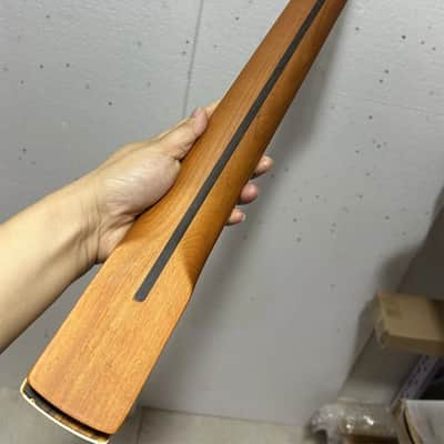 roasted maple electric guitar neck 22 fret big head rosewood block inlay image 4