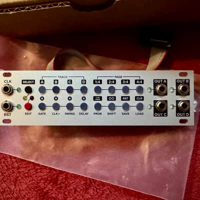 Intellijel Steppy 1U 4-Track 64-Step Step Sequencer Eurorack Synth Module 2018 - Present - White image 2