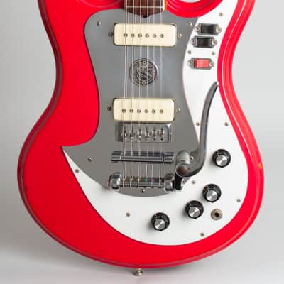 Standel Custom Deluxe Solid Body Electric Guitar (1965), ser. #1-92, original black hard shell case. image 3