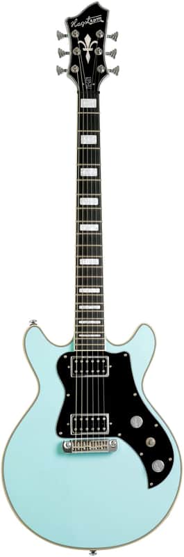 Hagstrom Megin Aged Sky Blue w/Case image 1