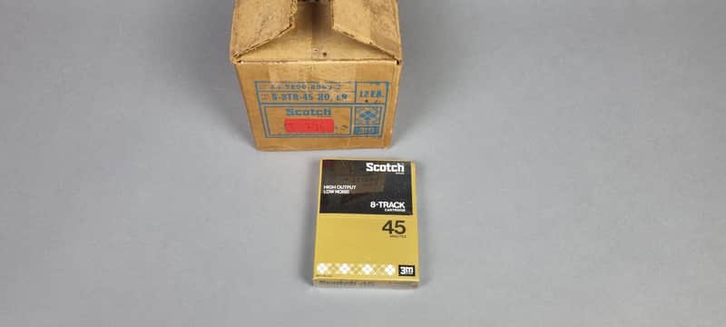 3M scotch 8-Track Cartridges box x12 NOS 1970's image 1