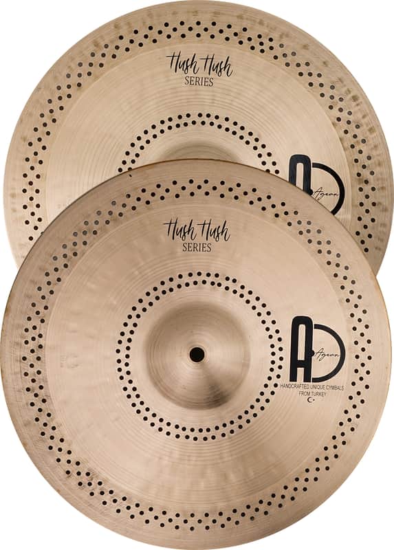 Agean Cymbals 13" Hush Hush Hi-hat image 1