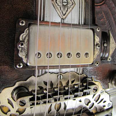 Tony Cochran Guitars Custom #50 "Lidia" 2015 - Aged Leather & Chrome image 5