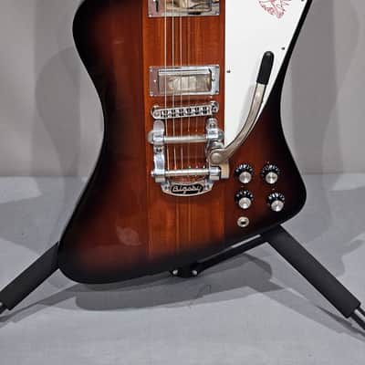 2013 Gibson USA Firebird V Sunburst w/ Bigsby, Vibramate & Gibson Hard Case image 1
