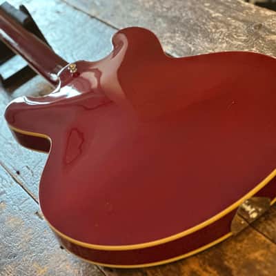 Epiphone 2001 Riviera Electric Guitar Cherry Finish Peerless Factory Korea w/ OHSC image 5