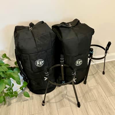 Meinl MarathMeinl Marathon Series Wood Conga Pair Natural w/ LP Bags & Stands – Thailand-Madeon Series image 16